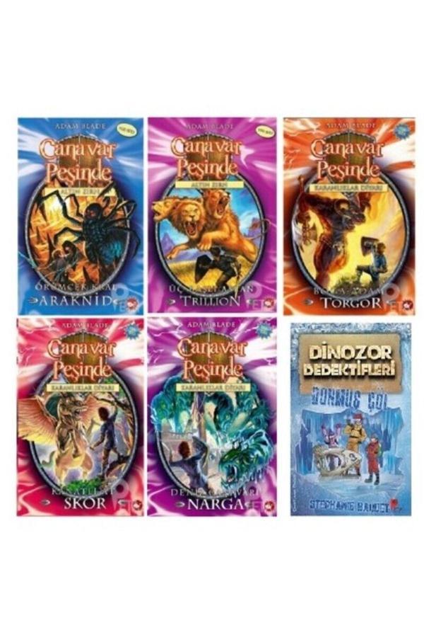 Adam Blade Canavar Peşinde Seti 3 5 Kitap - Dinozor Dedektifleri Donmuş Çöl - Beyaz Balina Yayınları - Image 1