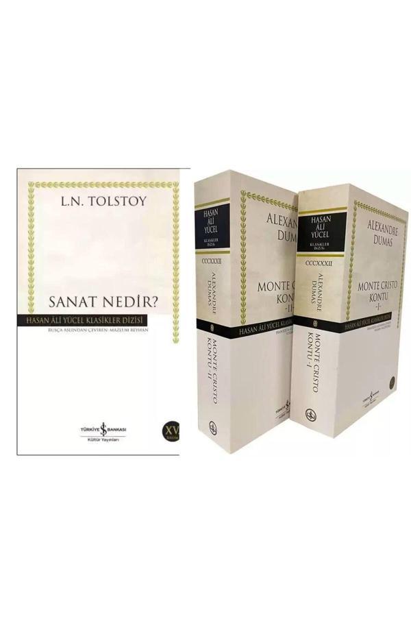 Sanat Nedir ? Monte Cristo Kontu - 2 Kitap Takım - Alexandre Dumas - İş Bankası Kültür Yayınları - Image 1