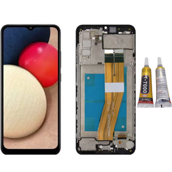 TE Samsung A03 A035F Uyumlu Çıtalı Lcd Ekran  Servis + B7000 - Image 1