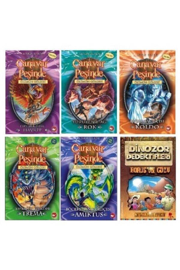 Adam Blade Canavar Peşinde Seti 7 5 Kitap - Dinozor Dedektifleri Horus'Un Gözü - Beyaz Balina Yayınları - Image 1