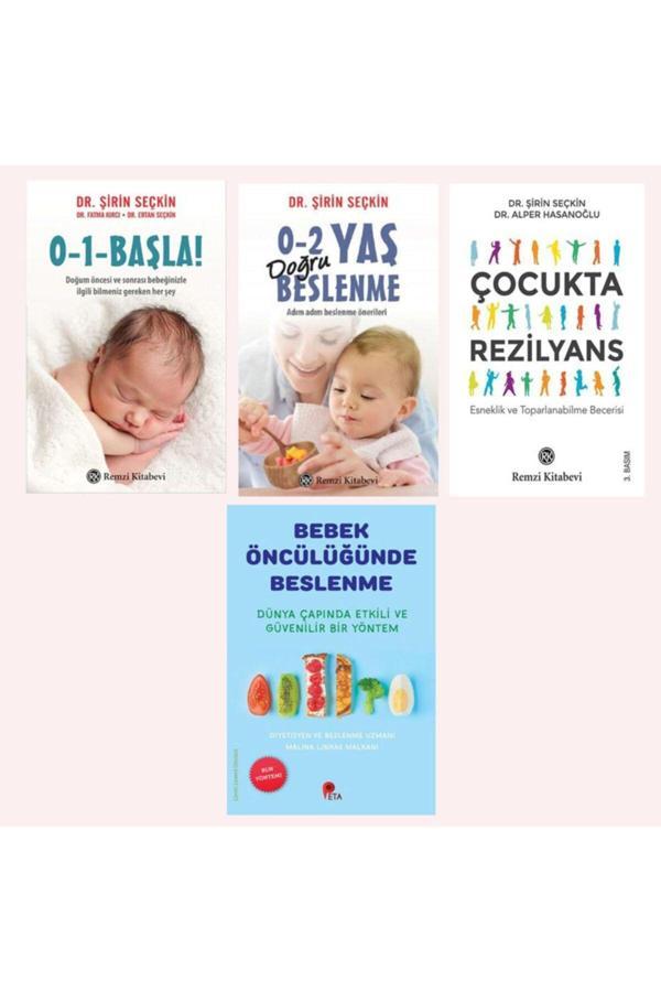 Dr Şirin Seçkin 4 Kitap 0-1 Başla 0-2 Yaş Beslenme - Çocukta Rezilyans - Bebek Öncülüğünde Beslenme - Remzi Kitabevi - Image 1