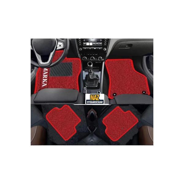 Toyota Hilux 2005 - 2014  Kırmızı Halı Kırmızı Kenar Petek Topuk - Image 1