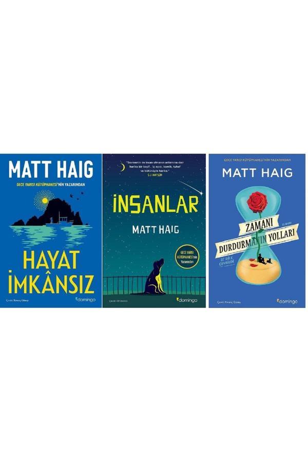 Hayat İmkansız + İnsanlar + Zamanı Durdurmanın Yolları Matt Haig 3 Kitap Set - Domingo Yayınevi - Image 1