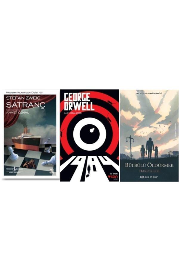 Stefan Zweig-Satranç, George Orwell - 1984, Harper Lee-Bülbülü Öldürmek (3 Kitap Set) - İş Bankası Kültür Yayınları - Image 1