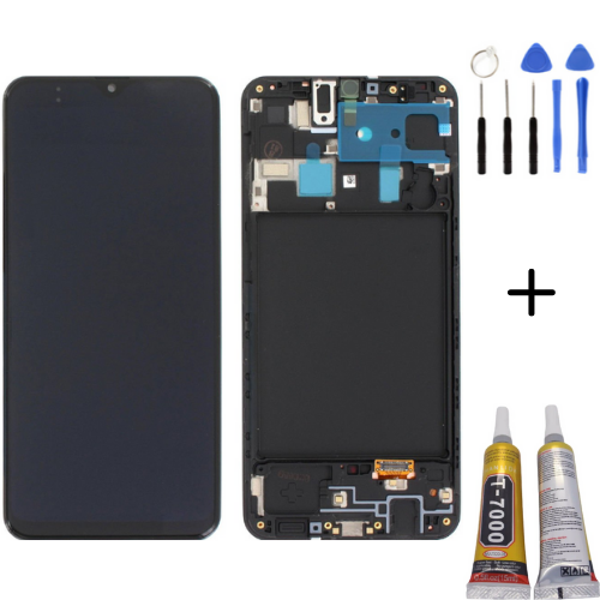 TE Samsung A20 A205F Uyumlu Çıtalı Lcd Ekran + Montaj Kiti - Image 1