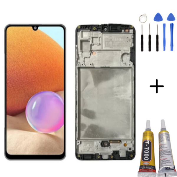 TE Samsung A32 A325F Uyumlu Çıtalı Lcd Ekran Servis + Montaj Kiti - Image 1