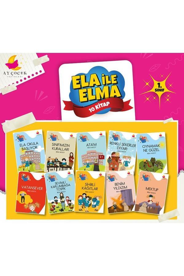 Kurmay Elt 1. Sınıf Hikaye Kitabı Seti 10 Kitap Ela Ile Elma Ay Çocuk Yayınları - Kurmay Elt Yayınları - Image 1