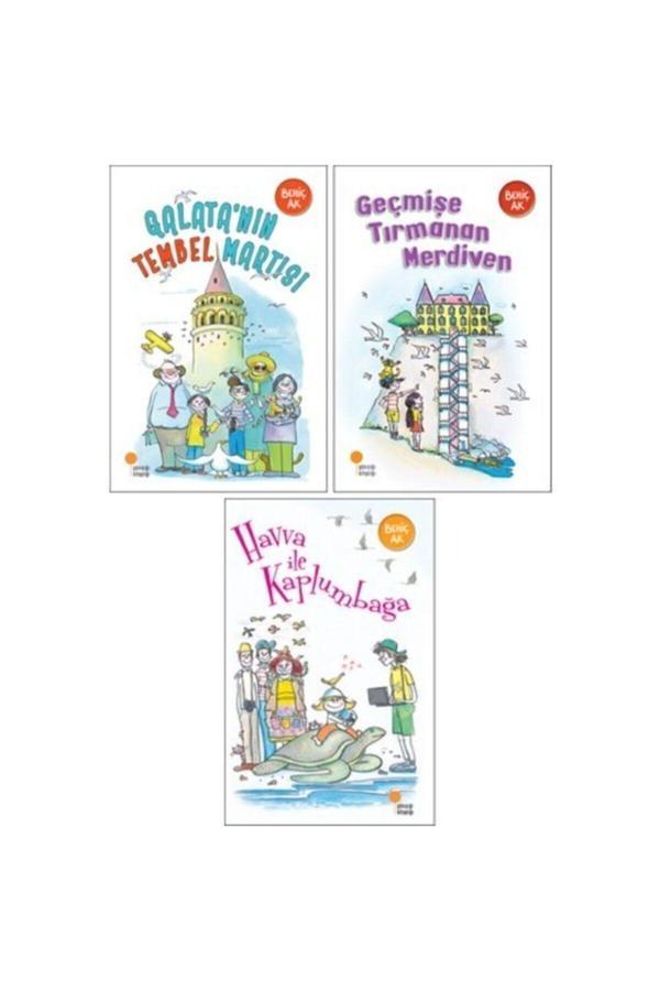 Behiç Ak Gülümseten Öyküler 3 Kitap Set - Galata'Nın Tembel Martısı - Geçmişe Tırmanan Merdiven - Günışığı Kitaplığı - Image 1