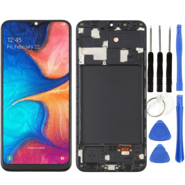 TE Samsung A20 A205F Uyumlu OLED Çıtalı Lcd Ekran + Tamir Seti - Image 1