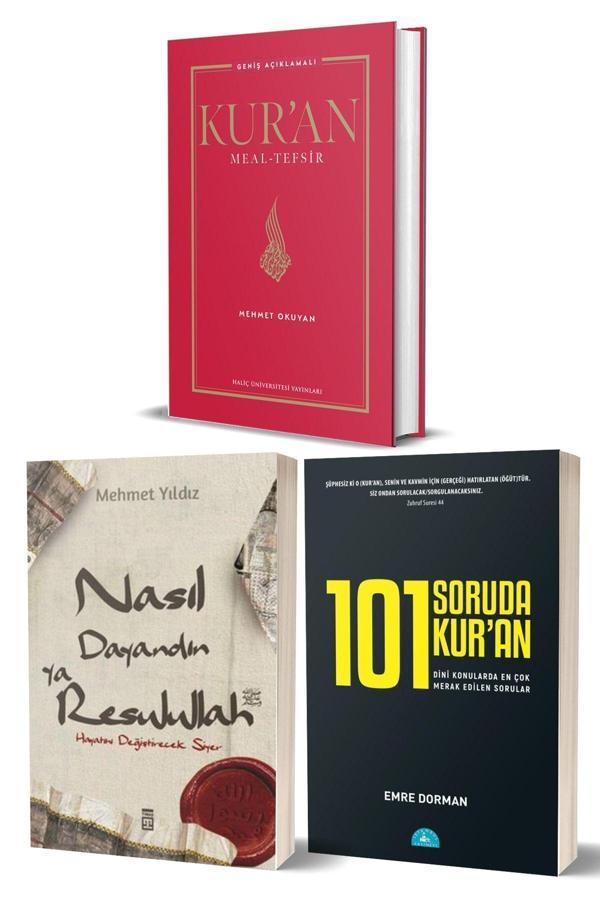Haliç Üniversitesi Yayınları Kur’An Meal-Tefsir: Geniş Açıklamalı - Nasıl Dayandın Ya Resulullah - 101 Soruda Kur’An 3 Kitap Set - Haliç Üniversitesi Yayınları - Image 1