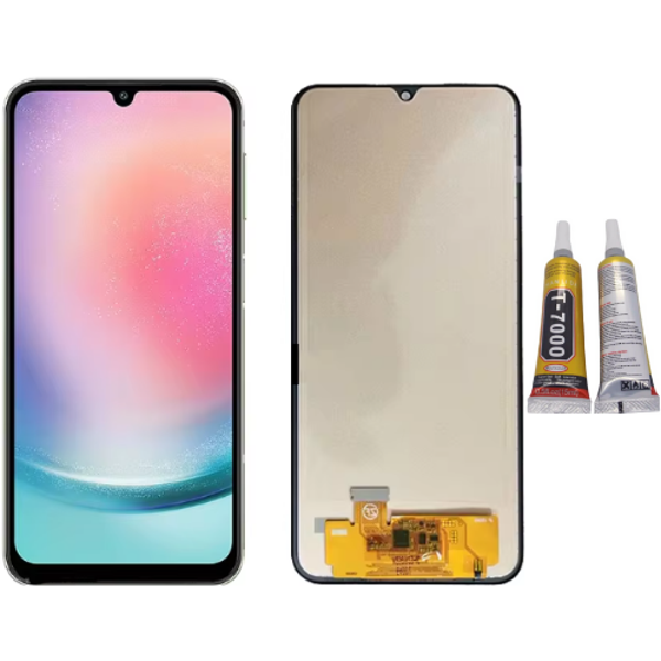 TE Samsung A24 A245F Uyumlu Lcd Ekran Servis + B7000 - Image 1