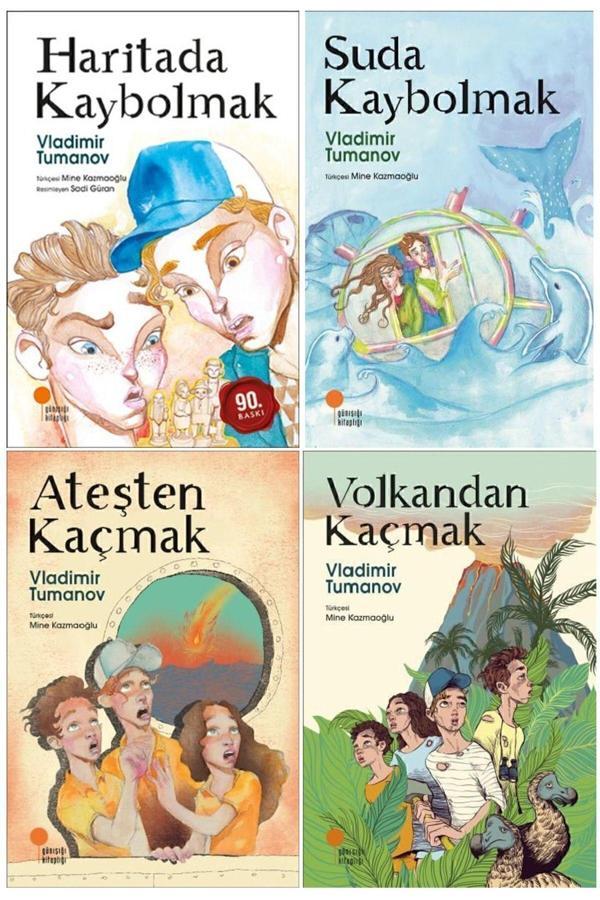 Vladimir Tumanov Gizemli Haritalar Serisi 4 Kitap Set Volkandan Kaçmak - Haritada Kaybolmak - Günışığı Kitaplığı - Image 1