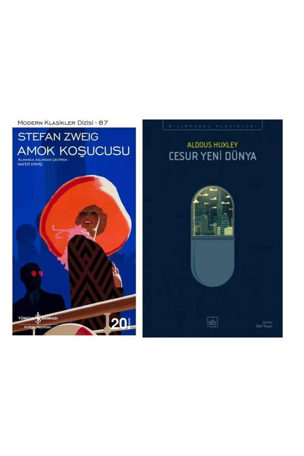 Amok Koşucusu Stefan Zweig - Cesur Yeni Dünya Aldous Huxley - İş Bankası Kültür Yayınları - Image 1