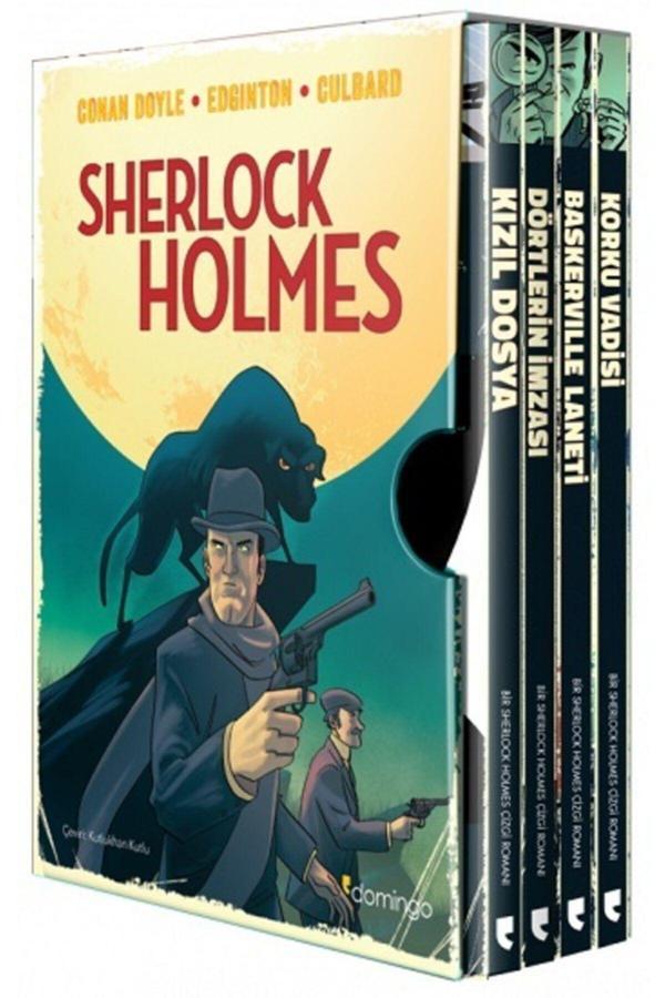 Sherlock Holmes Özel Kutulu Set (4 Kitap Takım) Kitabı - Domingo Yayınevi Kolektif - Domingo Yayınev - Domingo Yayınevi - Image 1