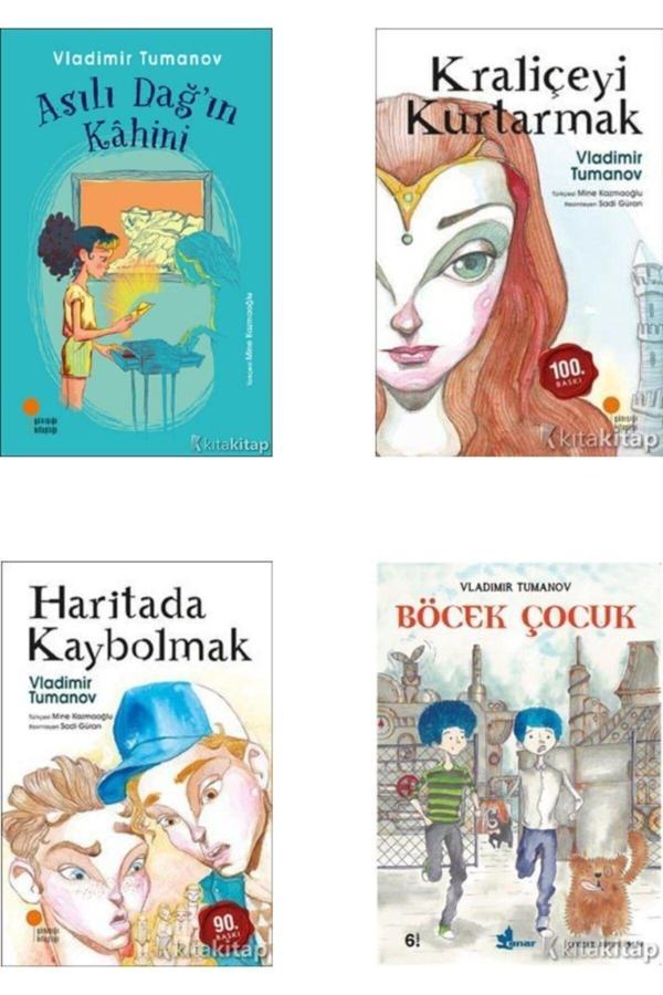 Asılı Dağ'In Kahini-Kraliçeyi Kurtarmak-Haritada Kaybolmak-Böcek Çocuk-Vladimir Tumanov 4 Kitap Set - Günışığı Kitaplığı - Image 1