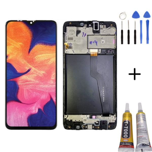 TE Samsung A10 A105F Uyumlu Çıtalı Lcd Ekran Servis + Montaj Kiti - Image 1