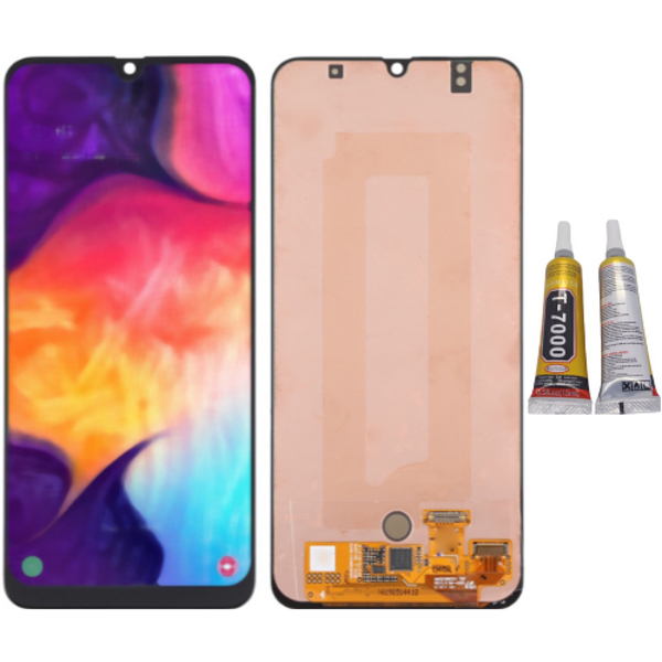 TE Samsung A50 A505F Uyumlu OLED Lcd Ekran Dokunmatik + B7000 - Image 1