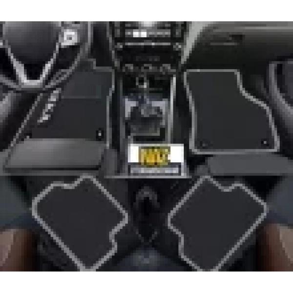 Volvo S60 2001-2010  Siyah Halı Gri Kenar Petek Topuk - Image 1