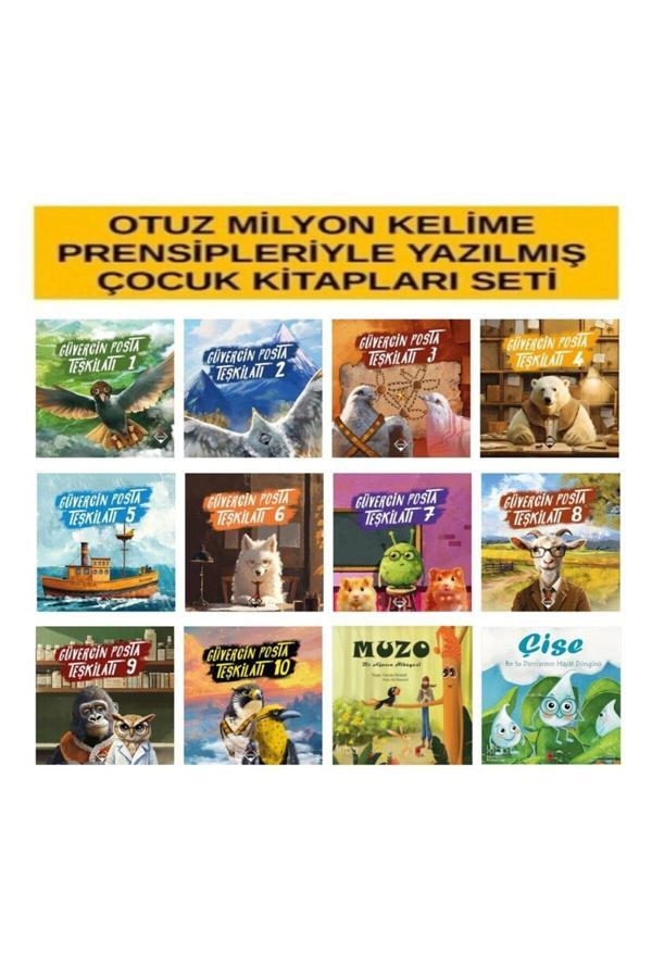 30 Milyon Kelime İle Yazılmış Güvercin Posta Teşkilatı 10 Kitap+Çise Ve Muzo Hikaye Kitabı Hediye - Buzdağı Yayınevi - Image 1