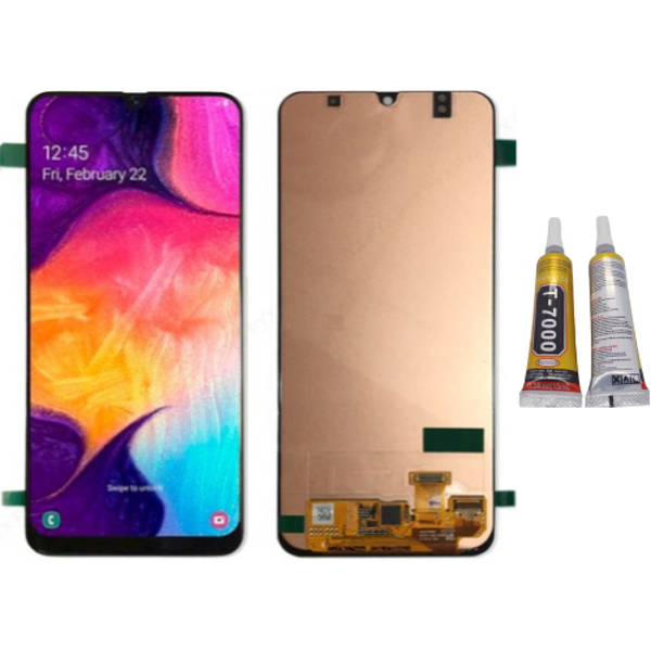 TE Samsung A30 A305FUyumlu OLED Lcd Ekran + B7000 - Image 1