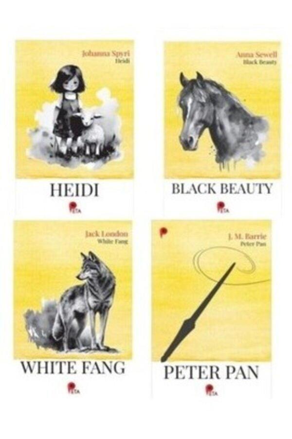 İngilizce Klasikler 4 Kitap (Heidi-Black Beauty-White Fang-Peter Pan) - Peta - Image 1