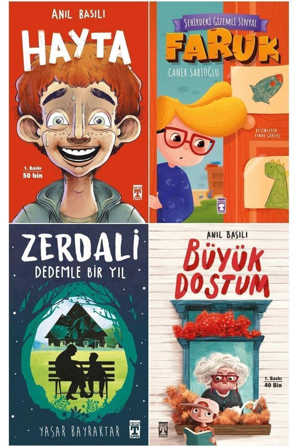 Timaş Çocuk Hayta & Faruk & Zerdali Dedemle Bir Yıl & Büyük Dostum - 3. 4. 5. 6. Sınıf Hikaye Seti - Timaş Çocuk - Image 1