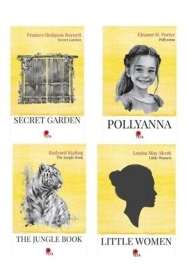 İngilizce Klasikler 4 Kitap (The Secret Garden-Pollyanna-The Jungle Book-Little Women) - Peta - Image 1