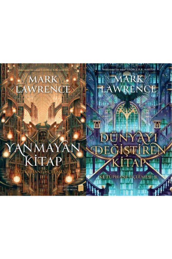 Yanmayan Kitap & Dünyayı Değiştiren Kitap (Kütüphane Üçlemesi Set 2 Kitap) - Lapis Yayınları - Image 1