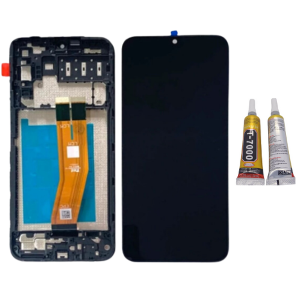 TE Samsung A14 A145F Uyumlu A Kalite Çıtalı Lcd Ekran + B7000 - Image 1
