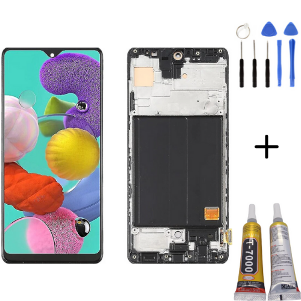 TE Samsung A51 A515F Uyumlu OLED Çıtalı Lcd Ekran + Montaj Kiti - Image 1