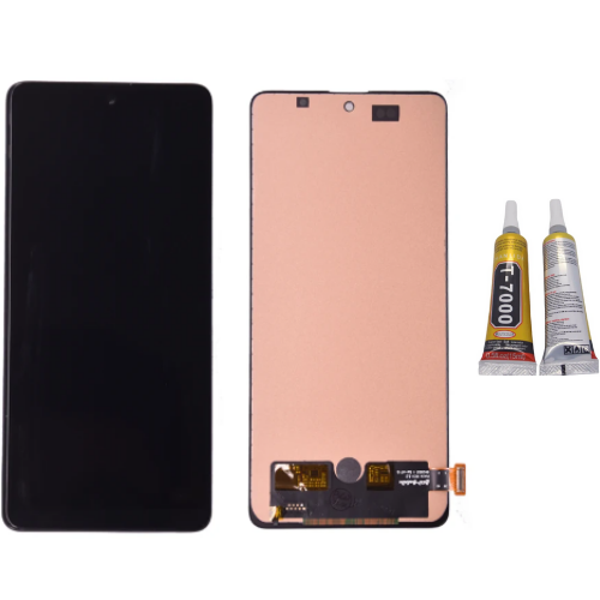 TE Samsung A71 A715F Uyumlu A Kalite Lcd Ekran + B7000 - Image 1