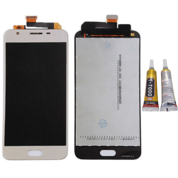 TE Samsung J5 Prime G570 Uyumlu Lcd Ekran Beyaz + B7000  - Image 1