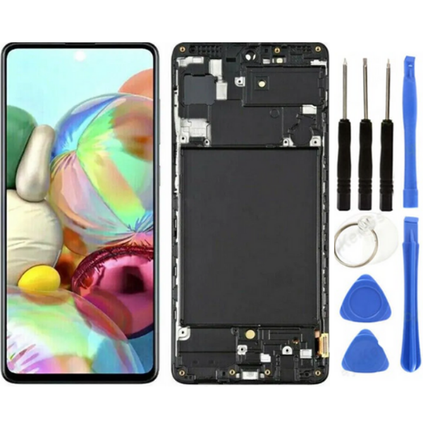 TE Samsung A71 A715F Uyumlu OLED Çıtalı Lcd Ekran + Tamir Seti - Image 1