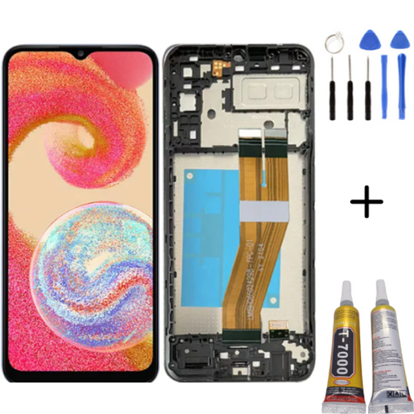 TE Samsung A04E A042F Uyumlu Çıtalı Lcd Ekran Servis + Montaj Kiti - Image 1