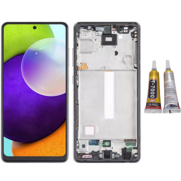 TE Samsung A52 4G A525F Uyumlu OLED Çıtalı Lcd Ekran + B7000 - Image 1