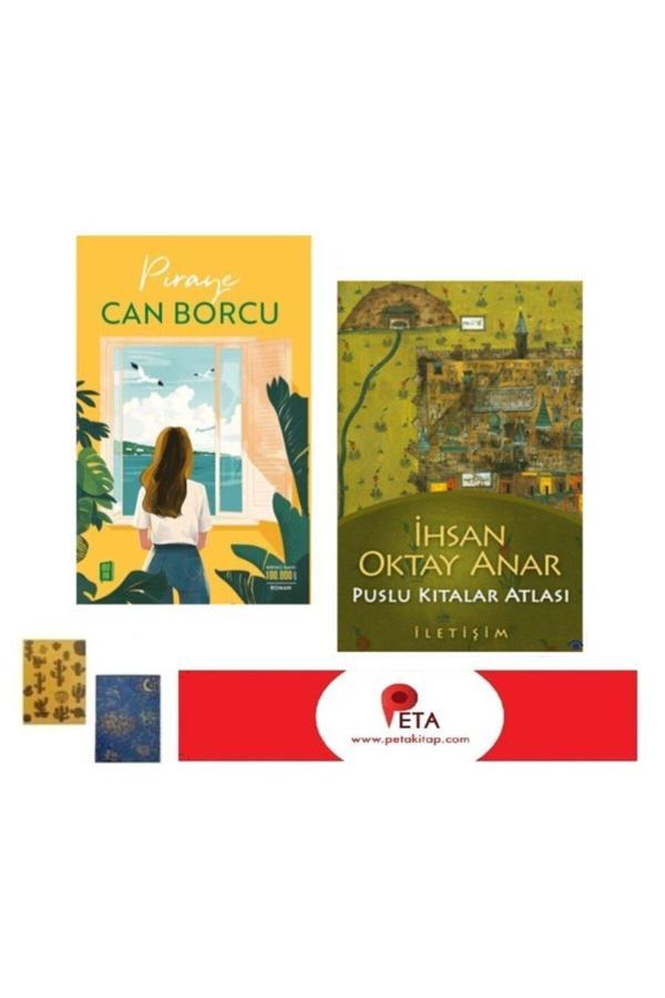 Can Borcu - Puslu Kıtalar Atlası (2 Not Defteri -Ayraç Hediye) - Mona Kitap - Image 1