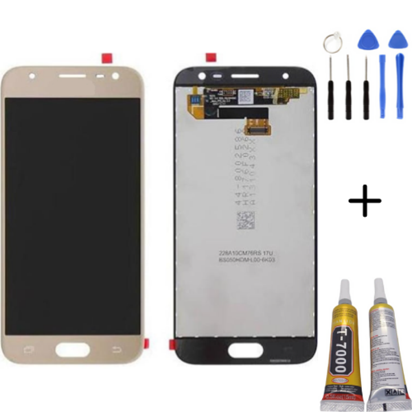 TE Samsung J3 PRO J330 Uyumlu Lcd Ekran Servis Gold + Montaj Kiti - Image 1