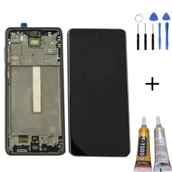 TE Samsung A73 5G A736F Uyumlu Çıtalı Lcd Ekran + Montaj Kiti - Image 1