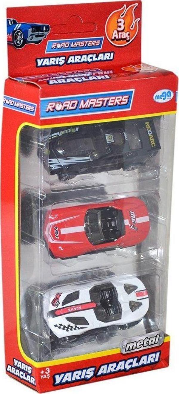 Mega Oyuncak 00803 Roadmasters 3'lü Yarış Araçları - Image 1