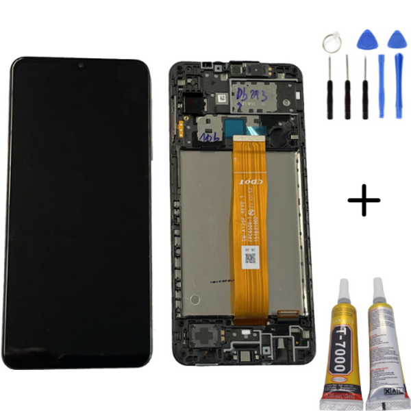 TE Samsung A12 A125F Uyumlu A Kalite Çıtalı Lcd Ekran +Montaj Kiti - Image 1