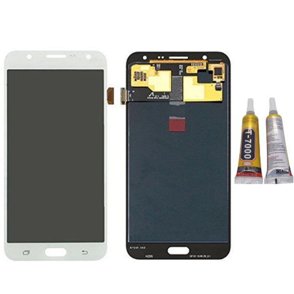 TE Samsung J7 J700 Uyumlu Lcd Ekran Dokunmatik Beyaz + B7000 - Image 1