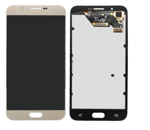 TE Samsung A8 2016 A810F Uyumlu OLED Lcd Ekran Dokunmatik Gold - Image 1