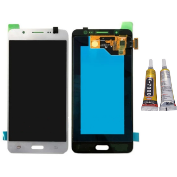 TE Samsung J4 Core J410 Uyumlu OLED Lcd Ekran Beyaz + B7000  - Image 1