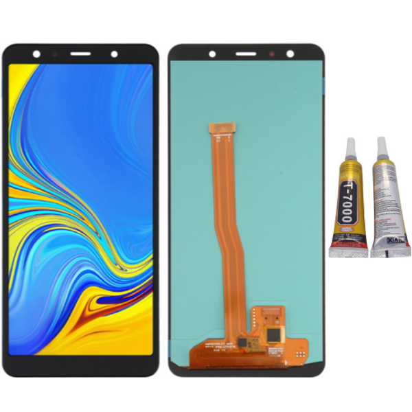 TE Samsung A7 2018 A750F Uyumlu OLED Lcd Ekran + B7000 - Image 1