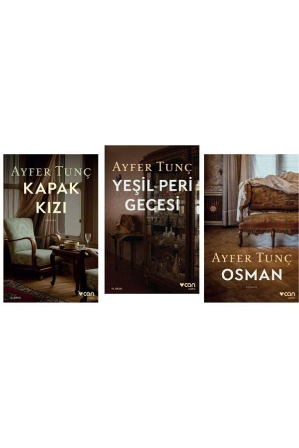 Kapak Kızı Yeşil Peri Gecesi Osman - Ayfer Tunç Üçlemesi 3 Kitap Set - Can Yayınları - Image 1