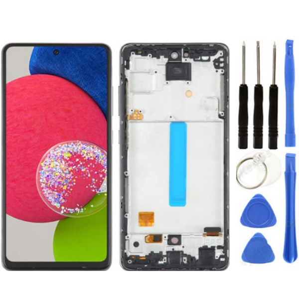 TE Samsung A52S 5G A528F Uyumlu OLED Çıtalı Lcd Ekran + Tamir Seti - Image 1