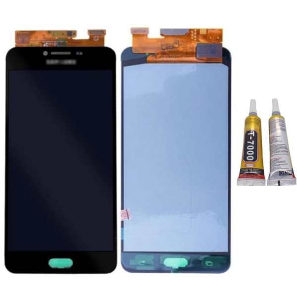 TE Samsung C7 C7000 Uyumlu A Kalite Lcd Ekran Siyah + B7000 - Image 1
