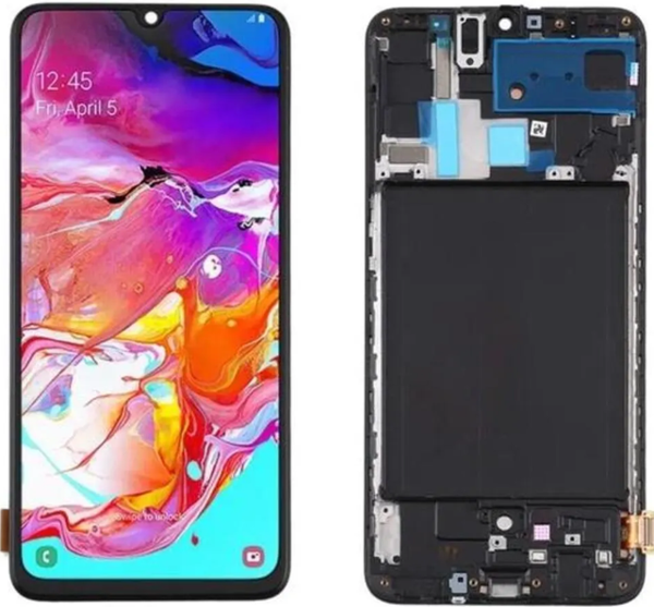 TE Samsung A70 A705F Uyumlu Çıtalı Lcd Ekran Dokunmatik Servis - Image 1
