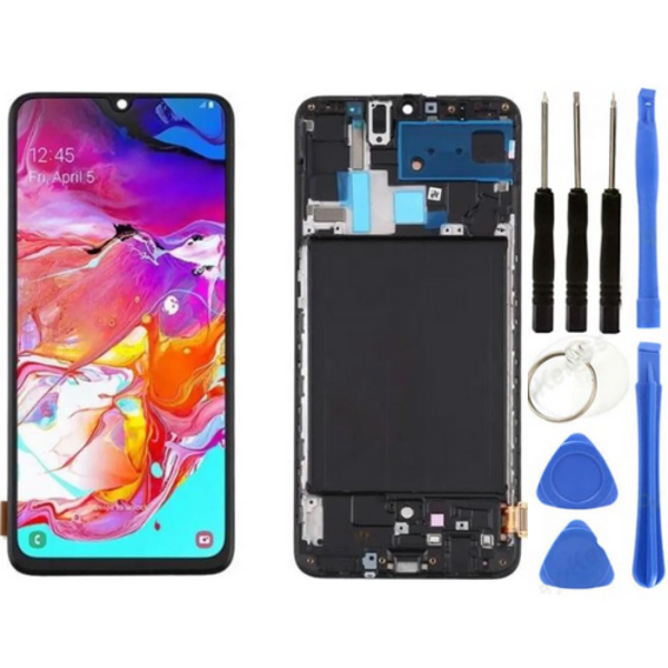 TE Samsung A70 A705F Uyumlu Çıtalı Lcd Ekran Servis + Tamir Seti - Image 1