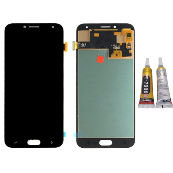 TE Samsung J4 J400 Uyumlu A Kalite Lcd Ekran Siyah + B7000 - Image 1